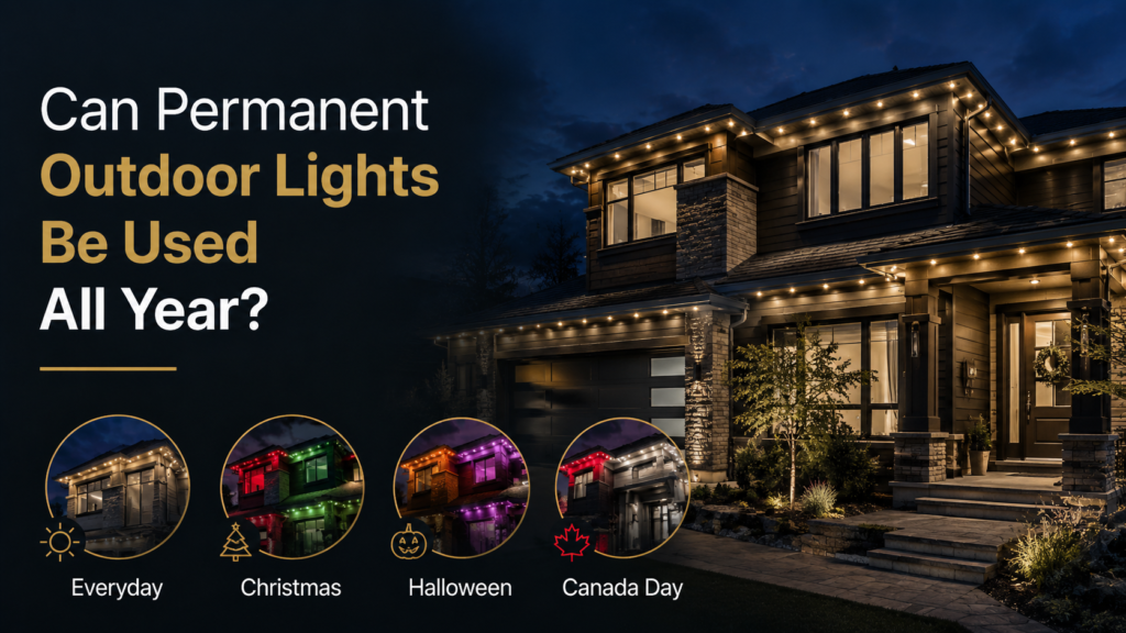 Permanent outdoor lighting